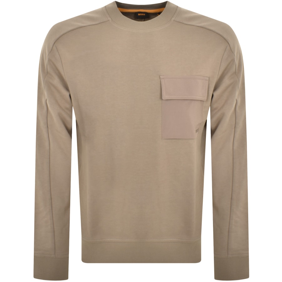 BOSS Pocket Cargo Sweatshirt Brown Mainline Menswear Ireland